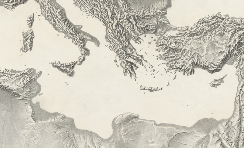 Historische Karte Mittelmeer (Basis)