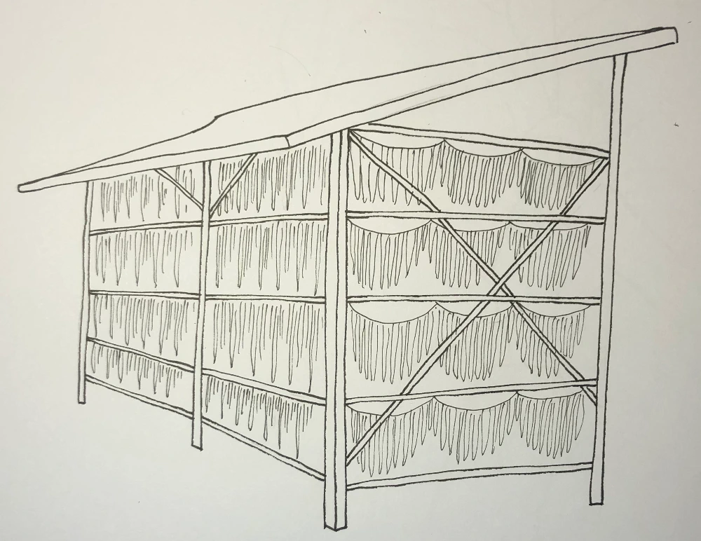 einfaches Trocknungsgestell